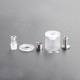 Authentic Ambition Mods and The Vaping Gentlemen Club Bishop MTL RTA Bell Cap + Chimney + Drip Tip Kit - Transparent, 4.0ml, PC