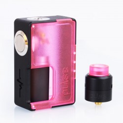 Authentic VandyVape Pulse BF Squonk Box Mod + Pulse 24 BF RDA Kit - Frosted Pink, 8ml, 1 x 18650 / 20700, 24mm Diameter