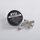 Authentic ETU Pre-built Coil Wire - 0.35ohm, Ni80, Kernel 28GA x 2 + 38GA x 9 + 36, Wrapped 0.3 x 2 + 0.1 x 9 + 0.13 (10PCS)