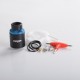 Authentic Digiflavor Drop V1.5 RDA Rebuilable Dripping Vape Atomizer w/ BF Pin - Blue Black, Dual Coil Configuration, 24mm Dia