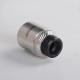 Authentic Digiflavor Drop V1.5 RDA Rebuilable Dripping Vape Atomizer w/ BF Pin - SS, Dual Coil Configuration, 24mm Diameter