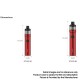 [Ships from Bonded Warehouse] Authentic Vaporesso GTX GO 40 Pod System Pen Kit - Red, 5~40W, 1500mAh, 3.5ml GTX Pod 22, 0.6ohm