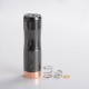 Authentic Timesvape Dreamer V1.5 Hybrid Mechanical Mech Vape Mod - Plated Black, Stainless Steel, 1 x 18650 / 20700 / 21700