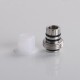 Authentic Dovpo x Suicide Mods Abyss AIO 60W Kit Replacement Drip Tip Pack - White, 1 x Drip Tip Base, 3 x Mouthpiece