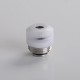 Authentic Dovpo x Suicide Mods Abyss AIO 60W Kit Replacement Drip Tip Pack - White, 1 x Drip Tip Base, 3 x Mouthpiece