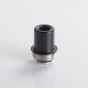 Authentic Dovpo x Suicide Mods Abyss AIO 60W Kit Replacement Drip Tip Pack - Black, 1 x Drip Tip Base, 3 x Mouthpiece