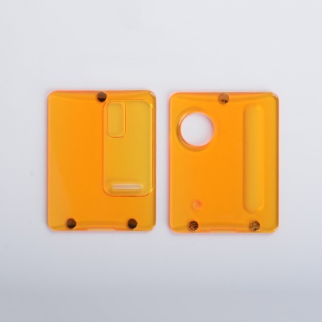 Authentic ETU Replacement Front + Back Cover Panel Plate for Dotaio Mini Pod System Kit - Translucent Yellow, PC