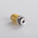 Authentic Auguse 510 Drip Tip for RBA / RTA / RDA Atomizer - Brown, Stainless Steel+ PEI, 19.5mm