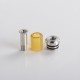 Authentic Auguse 510 Drip Tip for RBA / RTA / RDA Atomizer - Brown, Stainless Steel+ PEI, 19.5mm