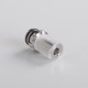 Authentic Auguse 510 Drip Tip for RBA / RTA / RDA Atomizer - Transparent, Stainless Steel+ PC, 19.5mm