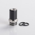 Authentic Auguse 510 Drip Tip for RBA / RTA / RDA Atomizer - Black, Stainless Steel+ PC, 19.5mm