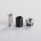 Authentic Auguse 510 Drip Tip for RBA / RTA / RDA Atomizer - Black, Stainless Steel+ PC, 19.5mm