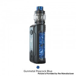 Authentic OBS Engine 100W VW Mod + Engine S Tank Kit - Gunmetal Peacock Blue, 5~100W, 1 x 18650 / 20700 /21700, 6ml, 25.5mm