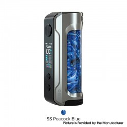 Authentic OBS Engine 100W VW Variable Wattage Box Mod - SS Peacock Blue, 5~100W, 1 x 18650 / 20700 / 21700