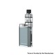 Authentic Eleaf iStick Pico Plus Kit 75W VW Box Mod + Melo 4S Sub Ohm Tank - Grey, 1~75W, 1 x 18650, 4.0ml, 25mm Diameter