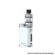 Authentic Eleaf iStick Pico Plus Kit 75W Box Mod + Melo 4S Sub Ohm Tank - Pearl White, 1~75W, 1 x 18650, 4ml, 25mm Diameter