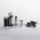 Authentic Mechlyfe x Fallout Vape x Mrjustright1 Paramour SBS Mod + XRP RTA Advanced Kit - Black Silver, 5~80W, 3.5ml, 24mm Dia