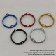 Authentic Auguse Era Pro RTA Replacement Decorative Ring - Silver, Anodized Aluminum, 22mm Diameter (1 PC)