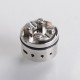 Authentic Auguse Era Pro RTA Rebuildable Tank Atomizer w/ Air Pin - Silver, 4.0ml, 0.8 / 1.0 / 1.2mm, 22mm Diameter