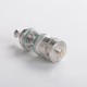 Authentic Auguse Era Pro RTA Rebuildable Tank Atomizer w/ Air Pin - Silver, 4.0ml, 0.8 / 1.0 / 1.2mm, 22mm Diameter