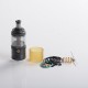 Authentic Auguse Era Pro RTA Rebuildable Tank Atomizer w/ Air Pin - Black, 4.0ml, 0.8 / 1.0 / 1.2mm, 22mm Diameter