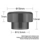 Authentic Reewape RS332 810 Drip Tip for RBA / RTA / RDA Atomizer - Black, Acrylic (1 PC)