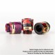 Authentic Reewape RS330 810 Drip Tip w/ Air Regulating Ring for RBA / RTA / RDA - Blue + Black + Yellow, Resin + Steel (1 PC)