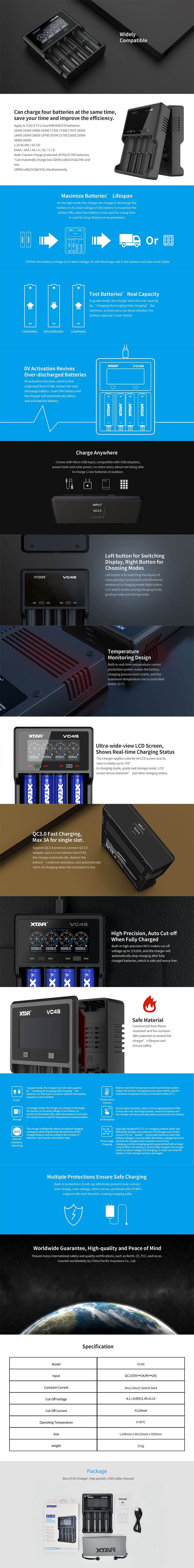 Xtar VC4S USB Charger