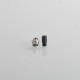 510 Drip Tip for RBA / RTA / RDA Atomizer - Silver + Black