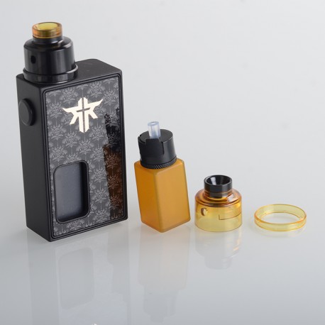 Authentic VandyVape Requiem BF Mechanical Box Mod Kit - Shadow King, 1 x 18650, 6.0ml, 2.6ohm