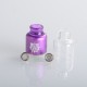 Authentic Damn Vape Mongrel RDA Rebuildable Dripping Vape Atomizer - Purple, 25.4mm / 26mm, with Spare Top Cap, Subway Edition