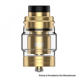 Authentic Digi Torch RTA Atomizer - Gold, 5.5ml, RGB Breathing Light, 26mm Diameter