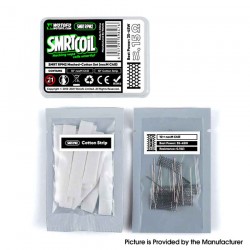 Authentic Wotofo SMRT Pod Kit Replacement SMRT RPM2 Meshed-Cotton Set - 10 x 0.2ohm nexMESH Chill, 10 x Cotton Strip