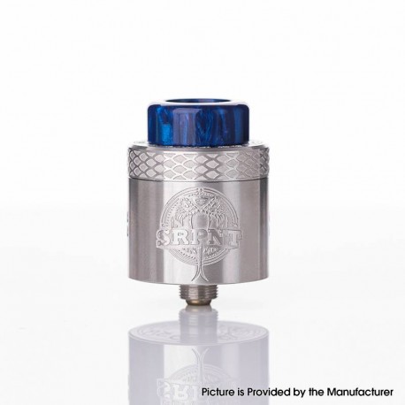 [Ships from Bonded Warehouse] Authentic Wotofo SRPNT RDA Rebuildable Dripping Atomizer w/ Squonk Pin - Silver, 24mm