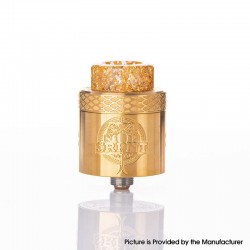 [Ships from Bonded Warehouse] Authentic Wotofo SRPNT RDA Rebuildable Dripping Atomizer w/ Squonk Pin - Gold, 24mm Diameter