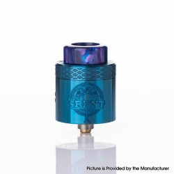 [Ships from Bonded Warehouse] Authentic Wotofo SRPNT RDA Rebuildable Dripping Atomizer w/ Squonk Pin - Blue, 24mm Diameter