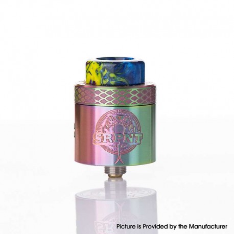 [Ships from Bonded Warehouse] Authentic Wotofo SRPNT RDA Rebuildable Dripping Atomizer w/ Squonk Pin - Rainbow, 24mm