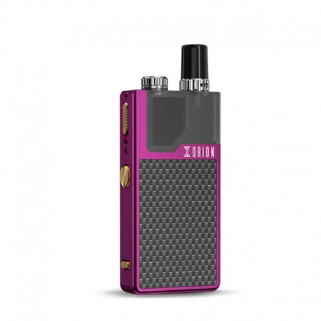 Authentic LostVape Orion DNA GO 40W 950mAh All-in-one Starter Kit - Purple Textured Carbon Fiber, 2ml, 0.25 Ohm / 0.5 Ohm