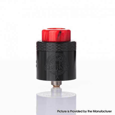 Authentic Wotofo SRPNT RDA Rebuildable Dripping Atomizer w/ Squonk Pin - Black, 24mm Diameter