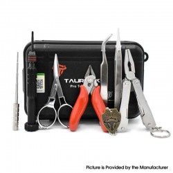 Original ThunderHead Creations THC Tauren Pro Tool Kit for Vape - Screwdriver + Pliers + Scissors + Tweezers + Coiling Jig