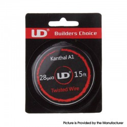 [Ships from Bonded Warehouse] Authentic YouDe UD Twisted Kanthal A1 Triple Twisted Wire - 0.3mm x 3 / 28AWG x 3, 15ft (5m)