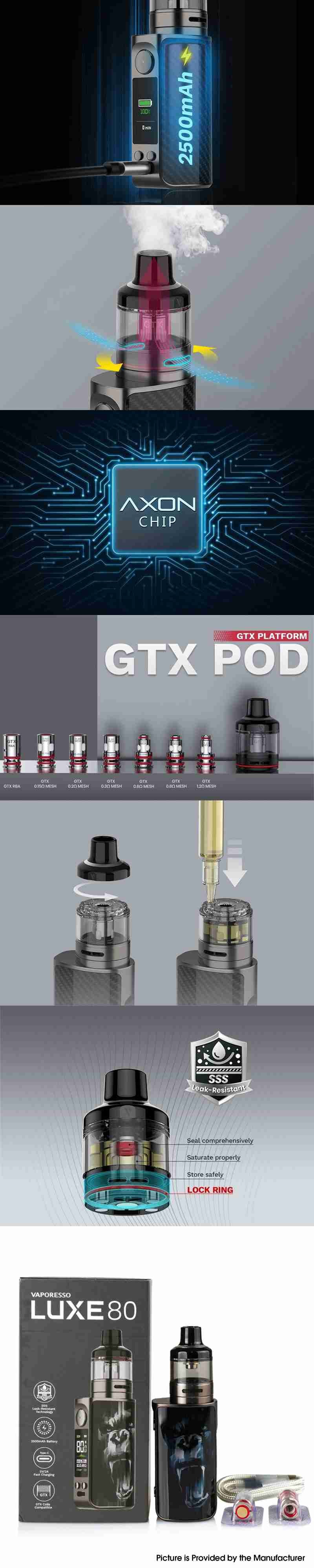 Vaporesso LUXE 80 Pod System Vape Mod Kit