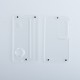 Authentic ETU Replacement Front + Back Door Panel Plates for dotMod dotAIO Vape Pod System - Clear, PC (2 PCS)