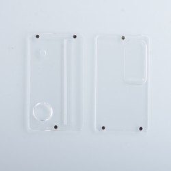 Authentic ETU Replacement Front + Back Door Panel Plates for dotMod dotAIO Pod System - Clear, PC (2 PCS)