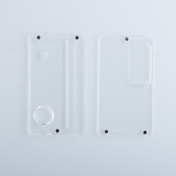 Authentic ETU Replacement Front + Back Door Panel Plates for dotMod dotAIO Pod System - Clear, PC (2 PCS)