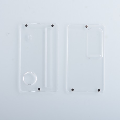 Authentic ETU Replacement Front + Back Door Panel Plates for dotMod dotAIO Pod System - Clear, PC (2 PCS)