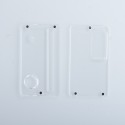 Authentic ETU Replacement Front + Back Door Panel Plates for dotMod dotAIO Pod System - Clear, PC (2 PCS)