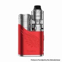 Authentic Vapefly Brunhilde SBS 100W Box Mod Kit with Kriemhild II Tank - Red, VW 5~100Wm, 1 x 18650 / 20700 / 21700, 4.0ml