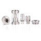 Authentic Vapeston Maganus Ni DVC Sub Ohm Tank Clearomizer - Silver, Stainless Steel + Glass, 4.5ml, 0.15 ohm