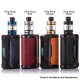 Authentic Wotofo MDura 200W Mod Kit with nexMINI Sub Ohm Tank Atomizer - Red, VW 5~200W, 2 x 18650, 3.5ml